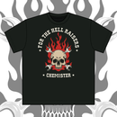 Chemister Skull on Fire T-Shirt (extra heavy)