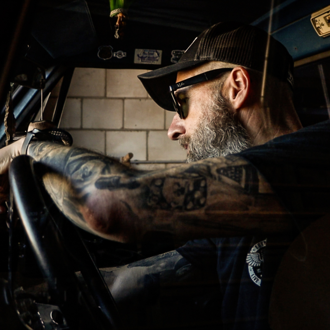 Black Flying Motor T-Shirt