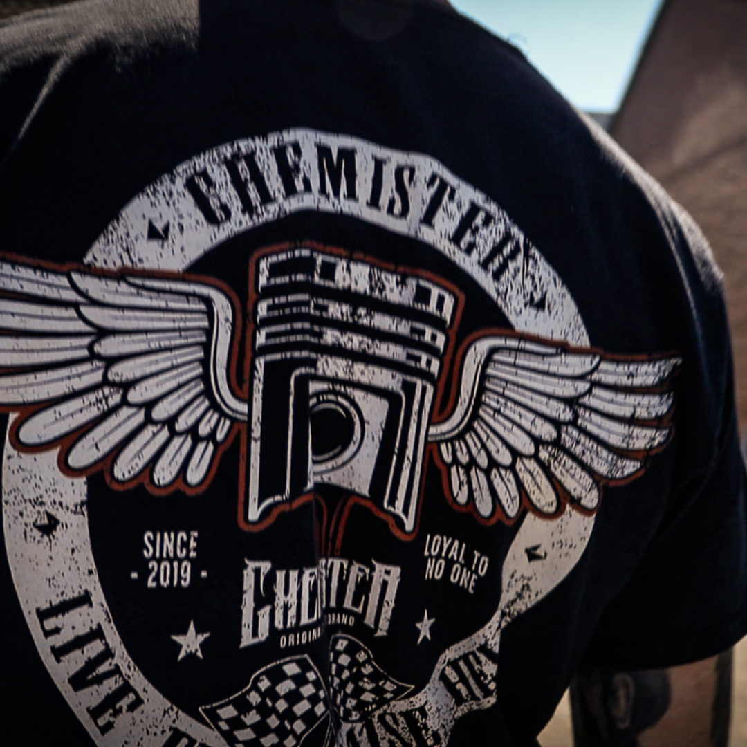 Black Flying Motor T-Shirt