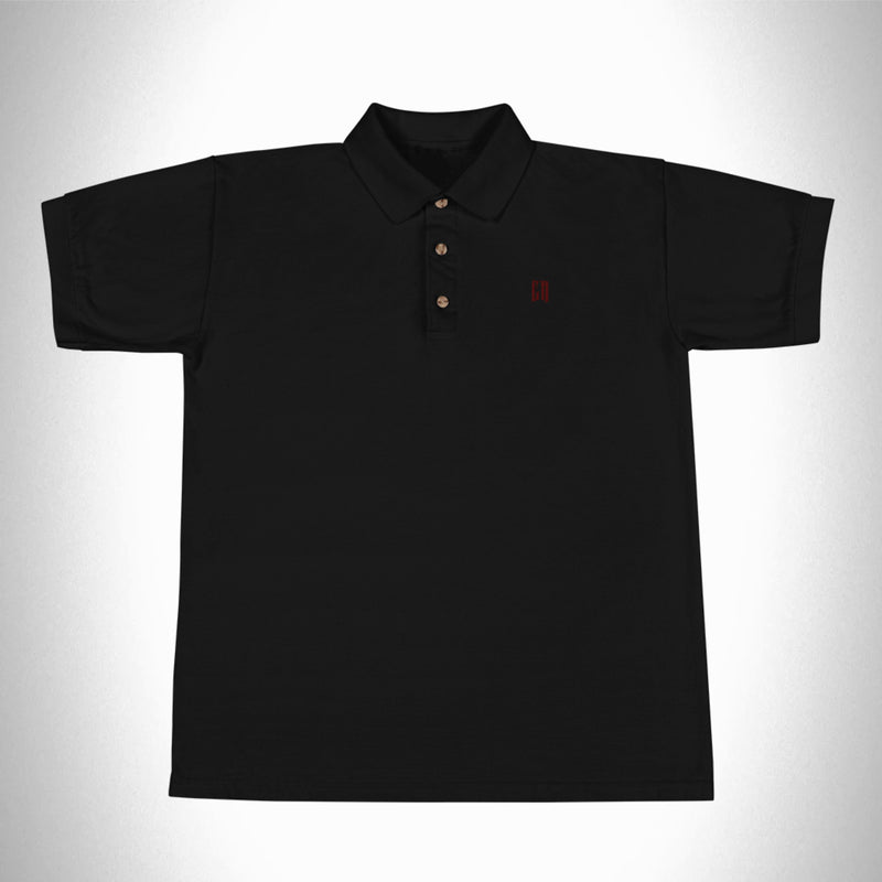 Black Chemister Polo Shirt with red logo